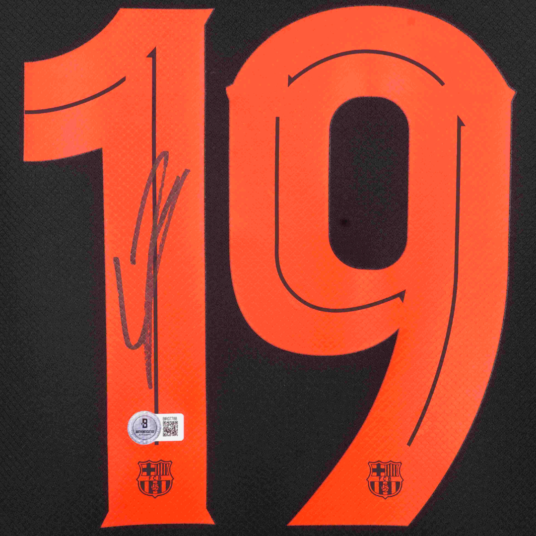 Lamine Yamal Signed FC Barcelona Away Soccer Jersey #19 with Beckett COA